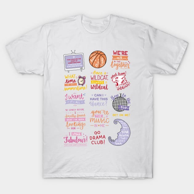 High School Musical | Movie Art T-Shirt by lettersofjoy